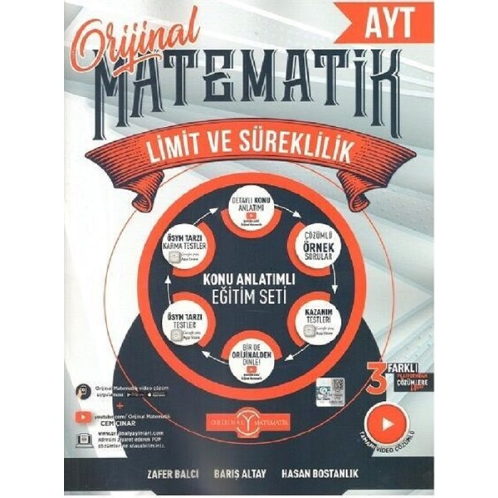 Orijinal Yayınları Ayt Matematik Limit ve Süreklilik Matematik Fiyatı