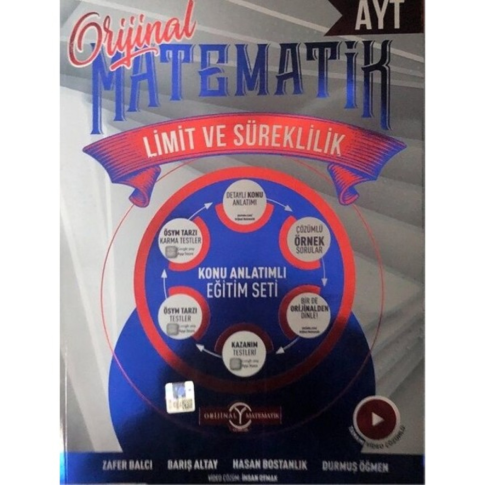 Orijinal Yayınları AYT Matematik Limit ve Süreklilik - Barış Altay Kaynak Kitapları Fiyatı