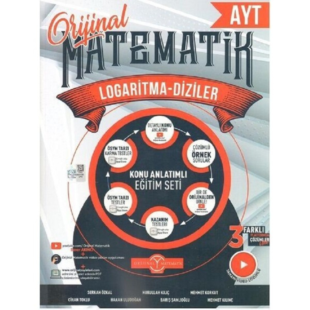 Orijinal Yayınları Ayt Matematik Logaritma Diziler Konu Anlatımlı Kaynak Kitapları Fiyatı