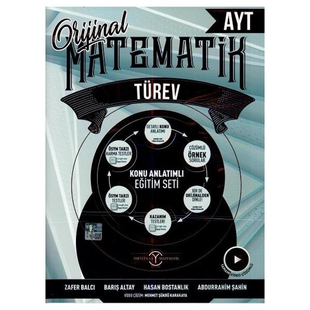Orijinal Yayınları AYT Matematik Türev Konu Anlatımlı - Barış Altay Temel Yeterlilik Testi (TYT) Fiyatı