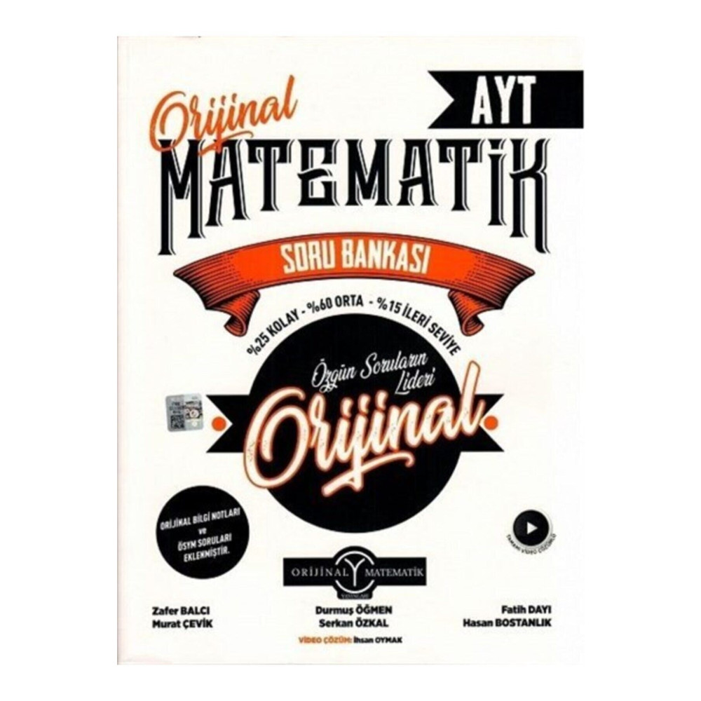 Orijinal Yayınları Ayt Orijinal Matematik Soru Bankası Ders Sınav Kitapları Fiyatı