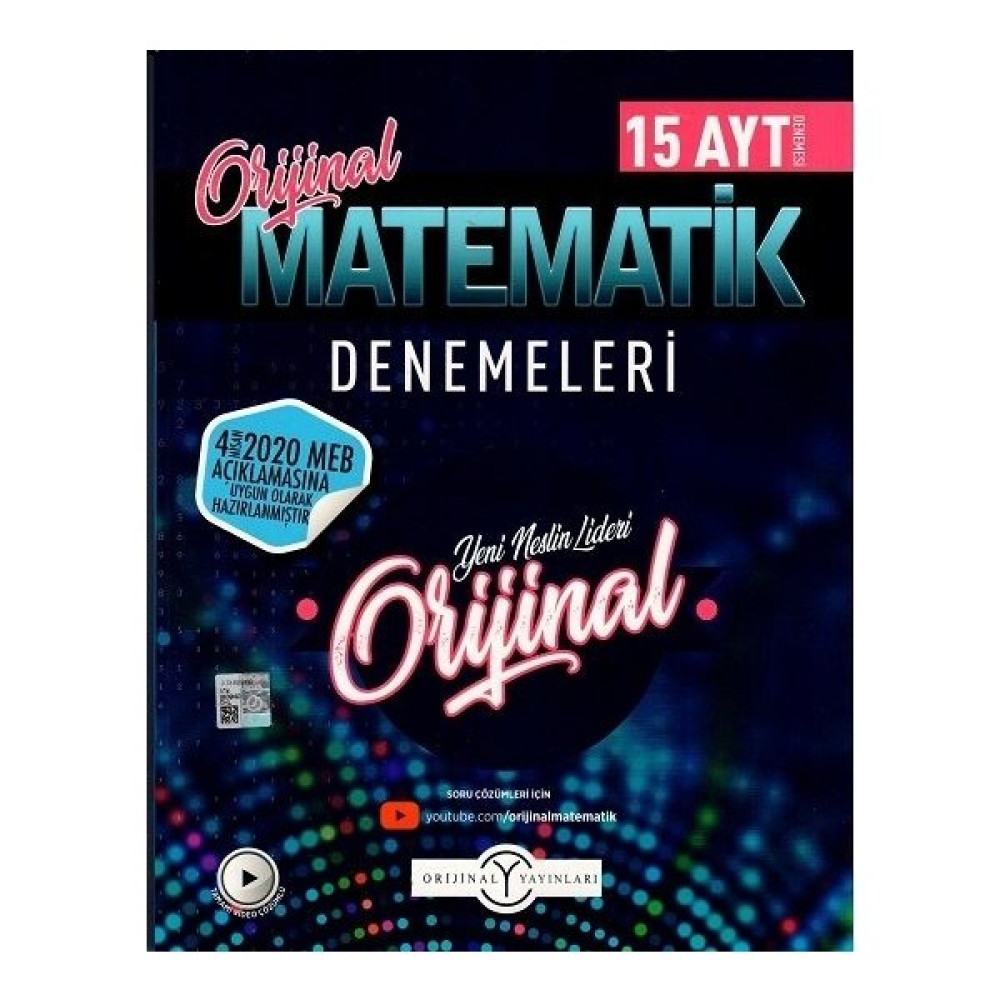 Orijnal Yayınları AYT Orijnal Matematik Özel 15'li Denemeleri Matematik Fiyatı