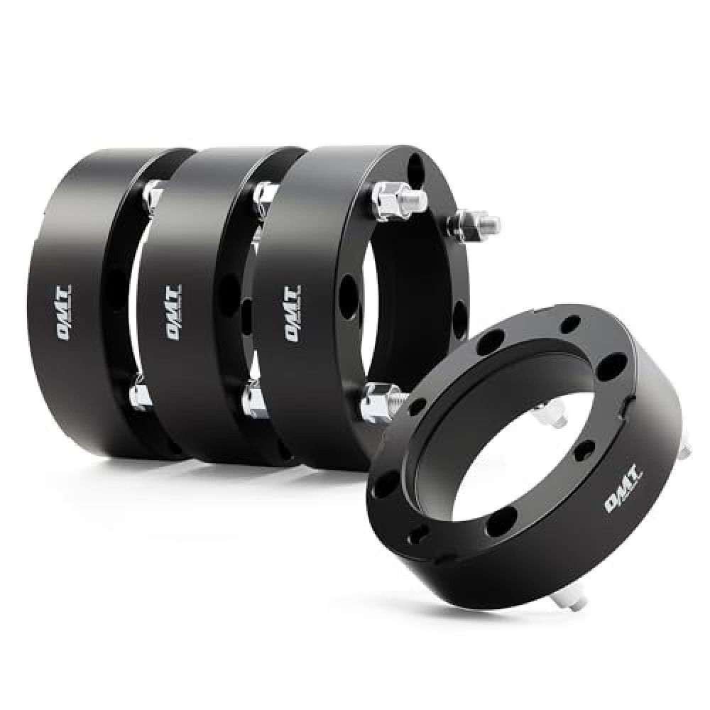 Orion Motor Tech 4x156 ATV Wheel Spacers 2 inch Black Wheel Spacer Kit Compatible with Polaris Ranger Polaris RZR XP 1000 Polaris RZR, 50mm Wheel Spacer Kit with 12x1.5 Studs, Set of 4