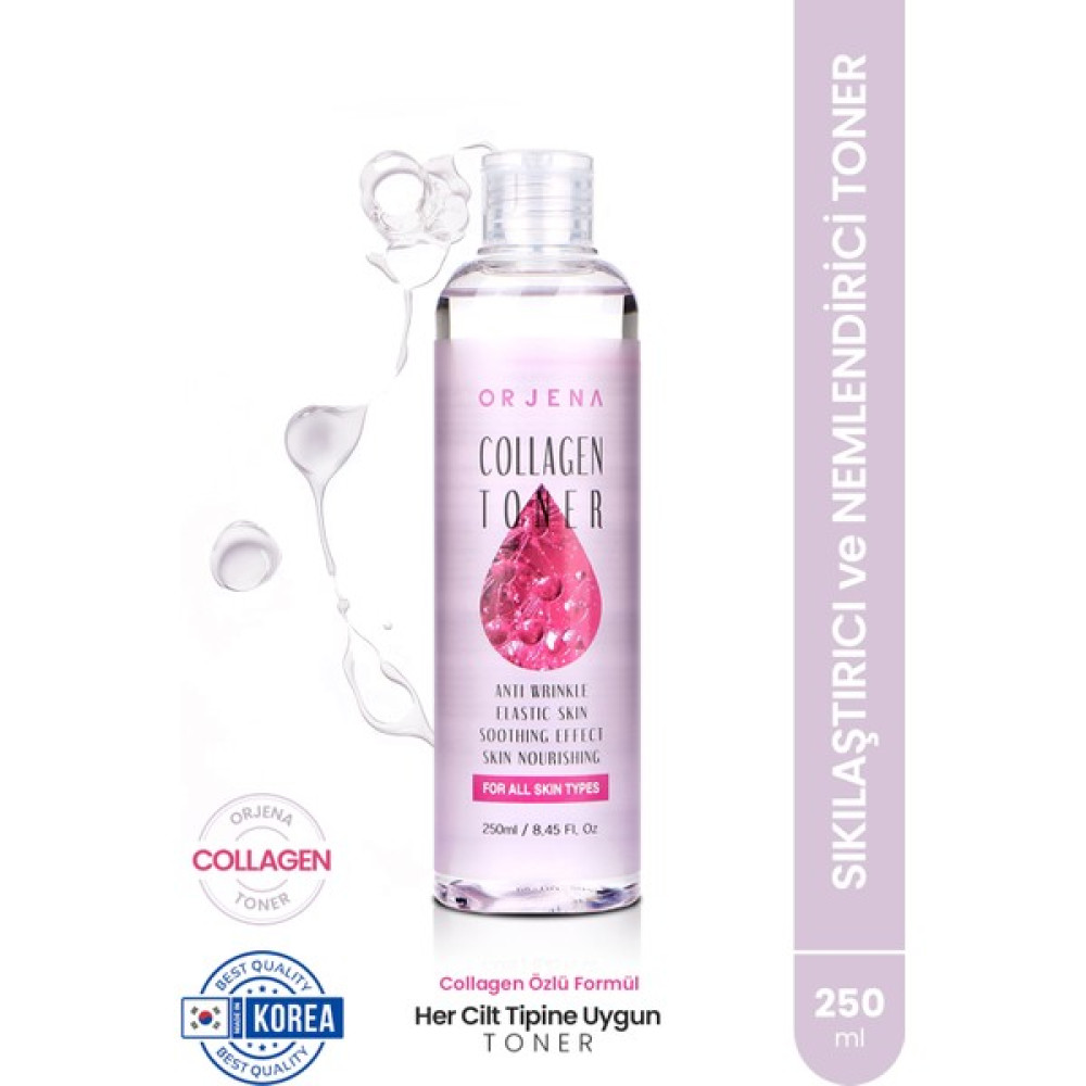Orjena Collagen Toner -Kolajen Özlü Cilde Sıkı Görünüm Kazandıran Tonik 250 ml Oto Boyaları Fiyatı