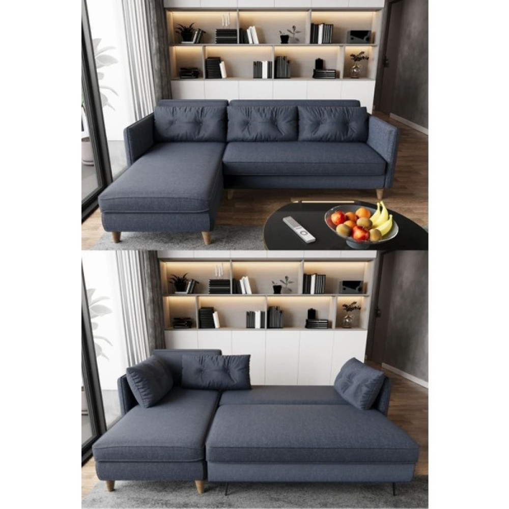 Orjin Home Inova Köşe Koltuk-Istediğin Köşeyi Seç - Lacivert Koltuk Fiyatı