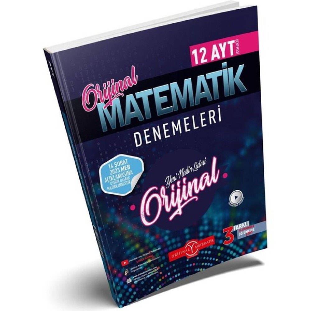 Orjinal Ayt Matematik 12 Li Deneme Özel Baskı Orijınal Yayınları Temel Yeterlilik Testi (TYT) Fiyatı