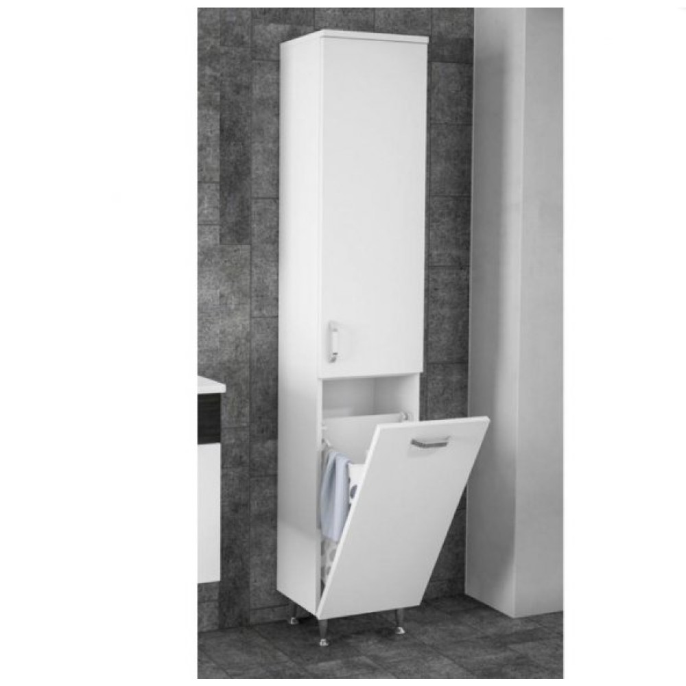 Orka Duru 35 Cm Beyaz Banyo Boy Kirli Sepetli Camasir Dolabi Banyo Dolabı / Mobilyası Fiyatı