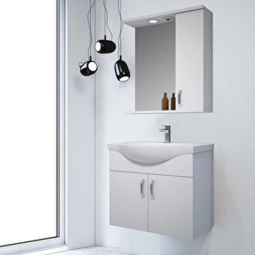 Orka Sacra Beyaz Asma Banyo Dolabı 65 cm Banyo Dolabı / Mobilyası Fiyatı