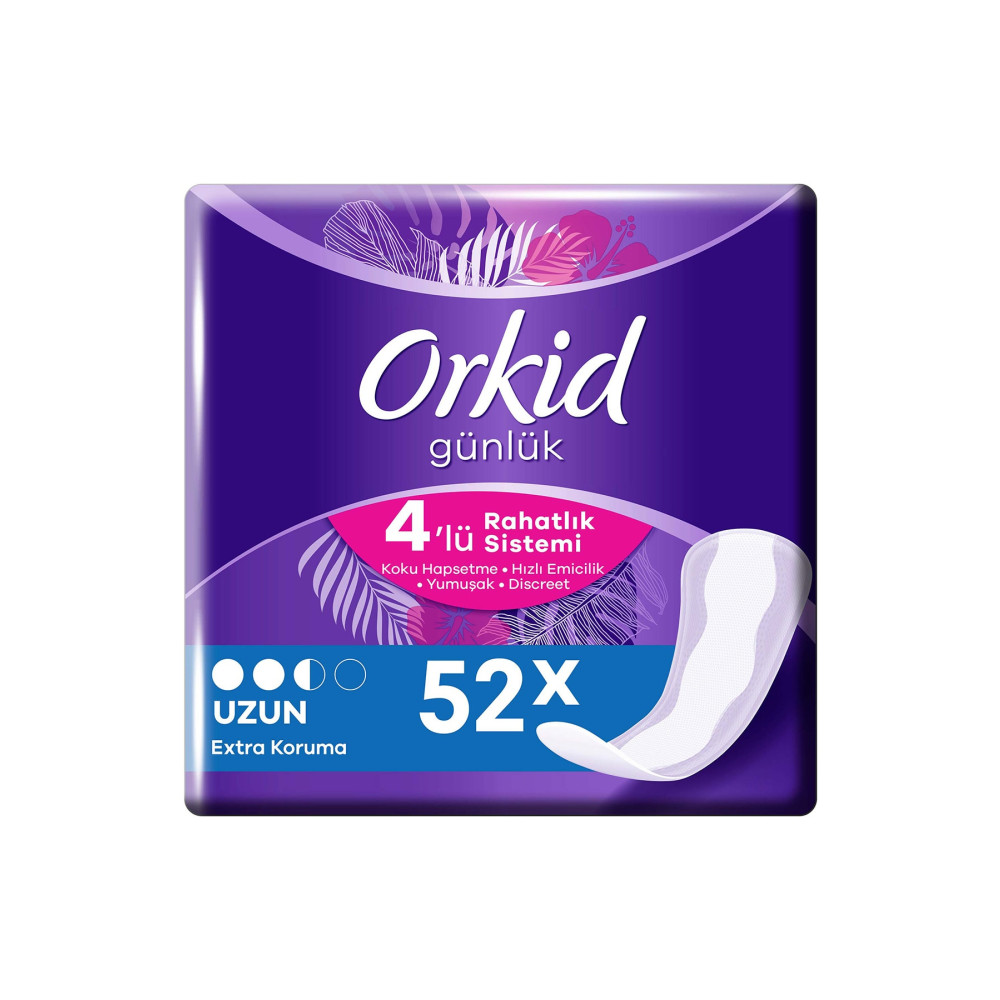 Orkid Extra Koruma Uzun Günlük Ped 52 Adet Hijyenik Pedler ve Tamponlar Fiyatı