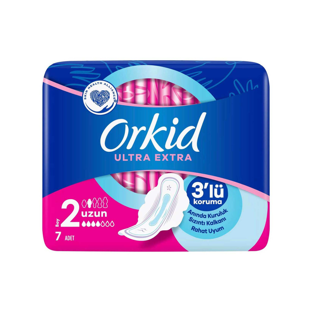 Orkid Hijyenik Ped Ultra Extra 7'li Uzun Hijyenik Pedler ve Tamponlar Fiyatı