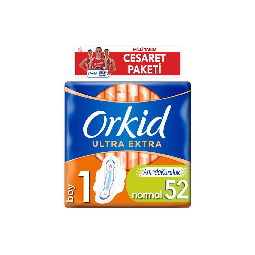 Orkid Hijyenik Ped Ultra Extra Normal 52li Milli Takım Cesaret Paketi Hijyenik Pedler ve Tamponlar Fiyatı