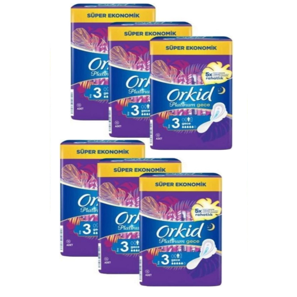 Orkid Platinum Gece Cesaret Paketi Boy 3- 96lı Hijyenik Pedler ve Tamponlar Fiyatı