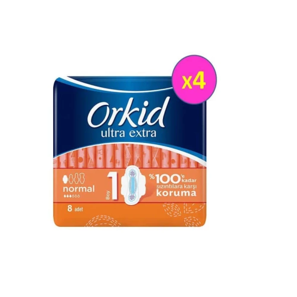 Orkid Ultra Extra Normal 8X4 Adet Hijyenik Ped Hijyenik Pedler ve Tamponlar Fiyatı