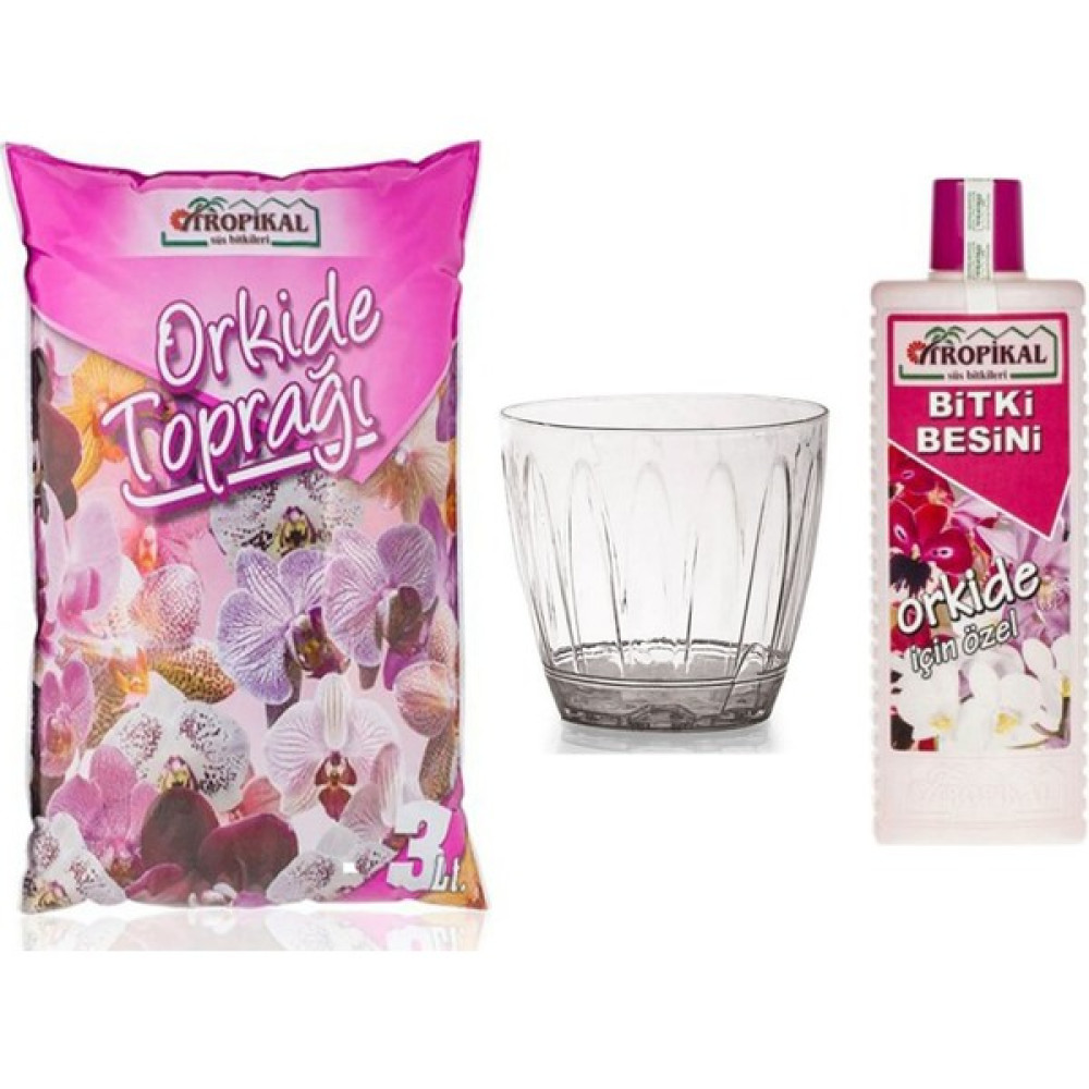Orkide Saksısı 3lt, Orkide Toprağı 3 Lt,orkide Besini 225 Ml. Orkide Bakım Seti ( Büyük Boy ) - 17 cm - 1 Adet Oto Boyaları Fiyatı