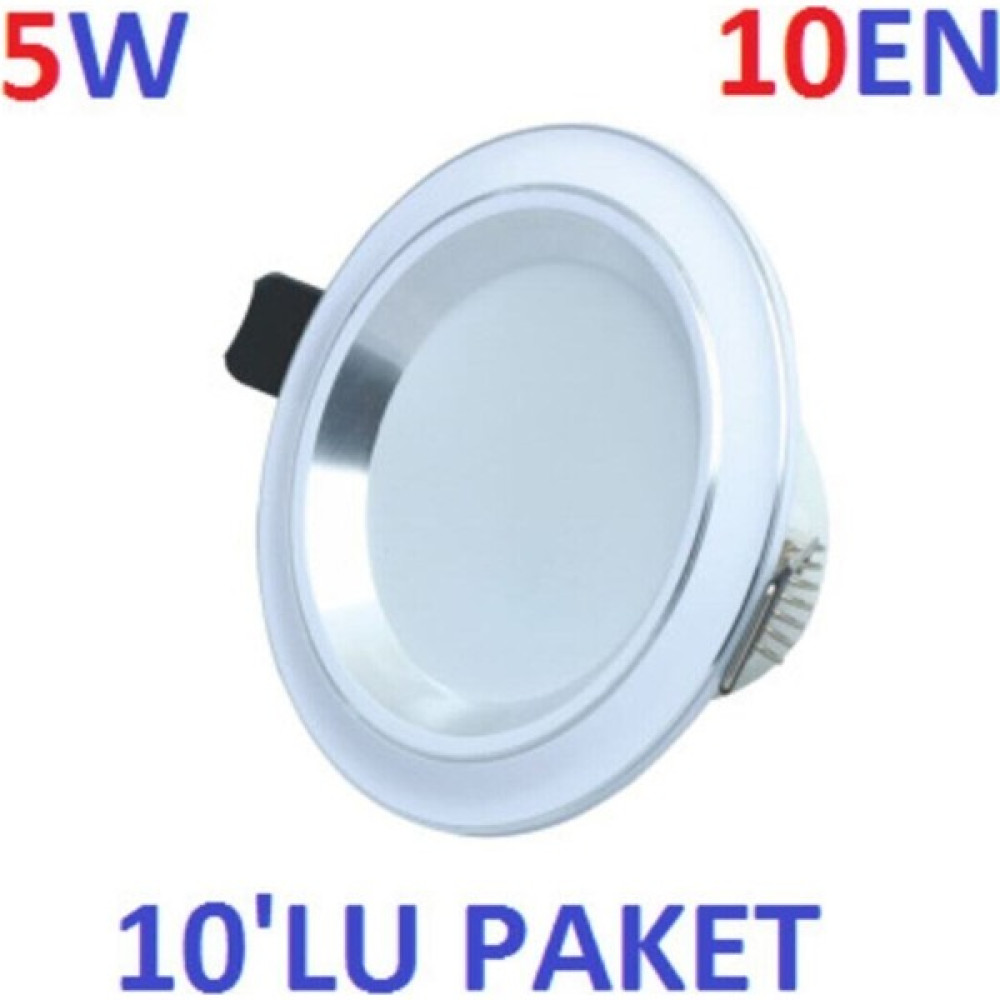 Orm 5W Beyaz Krom Kasa Spot Sıva Altı 3 Renk Yanan Işık 10 Lu Paket Spot Fiyatı