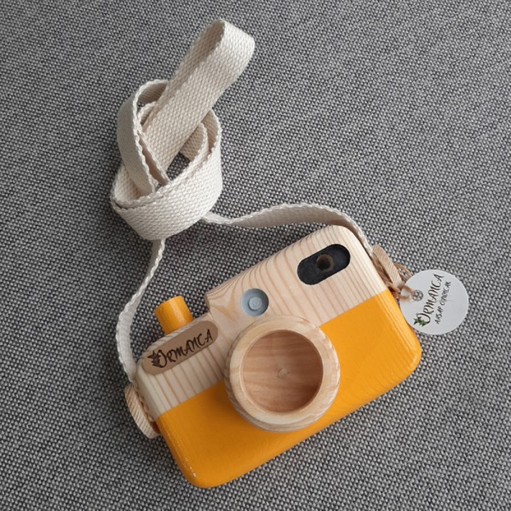 Ormanca Ahşap Fotoğraf Makinesi - Sarı Bebek Oyuncakları Fiyatı