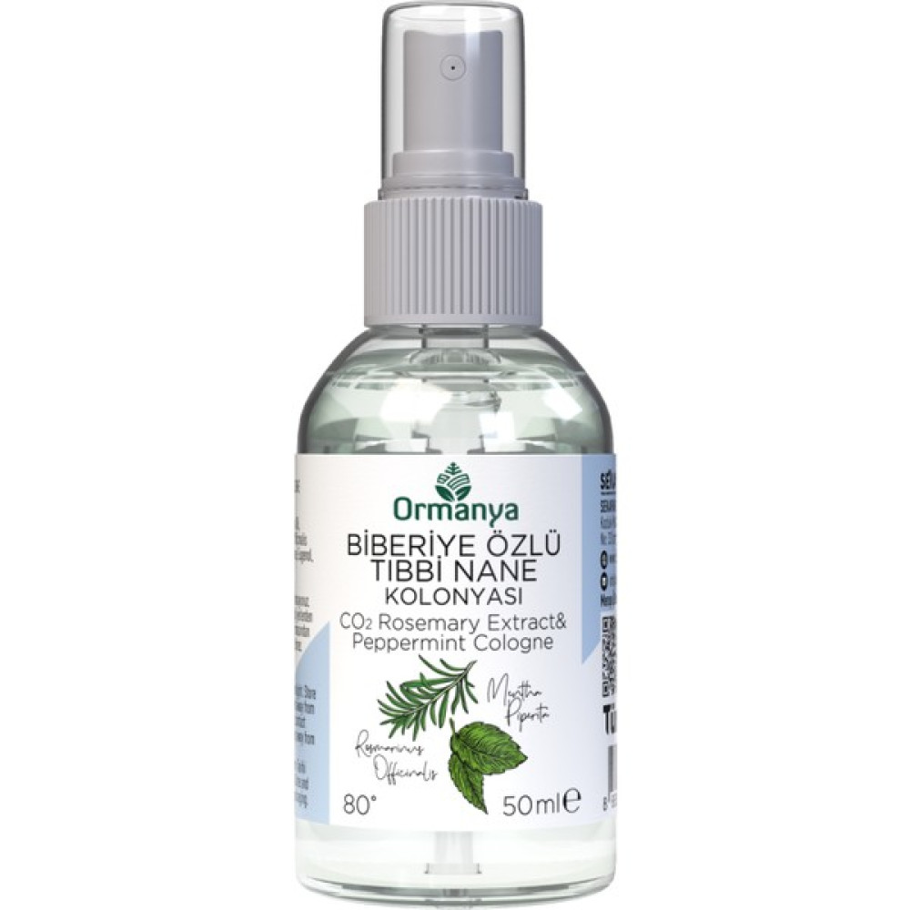 Ormanya Biberiye Özlü ve Tıbbi Nane Kolonyası - 50 ml - sprey Kolonya & Gülsuyu Fiyatı