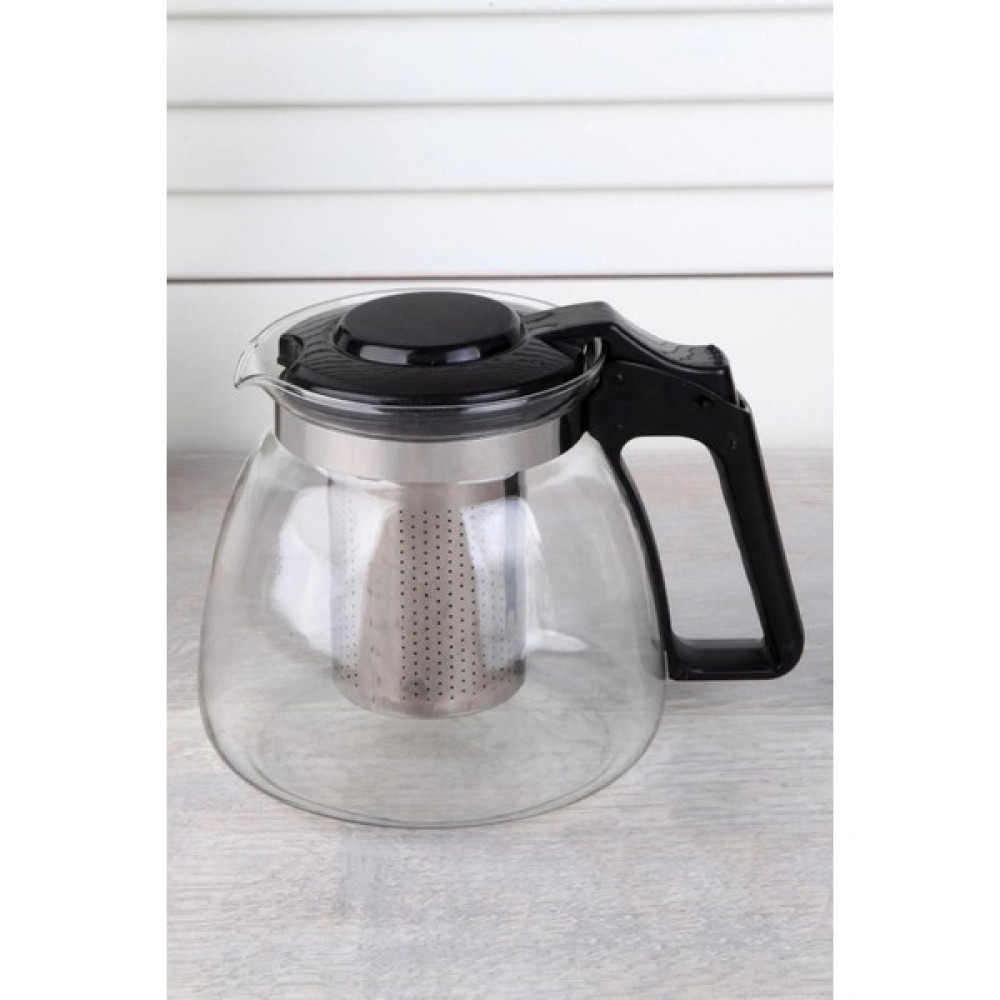 Ormanya Çelik Süzgeçli Cam Demlik - 700 ml Çay / Çaydanlık Setleri Fiyatı