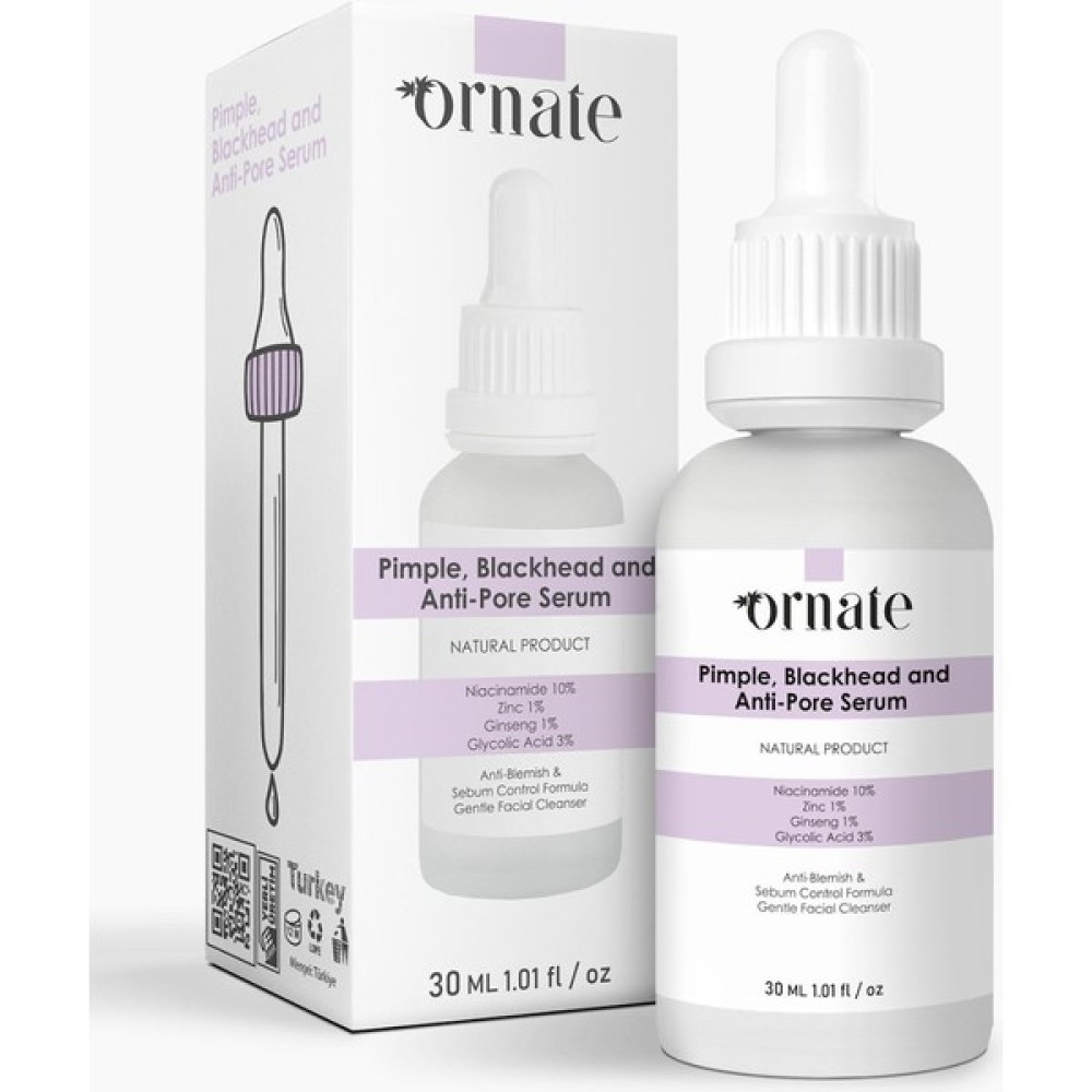 Ornate Gözenek Siyah Nokta ve Oluşumunu ye Bakım Serumu Niacinamide 10%+Zınc Pca1% Glycolic Acid %3 Anti-Aging / Yaşlanma Karşıtı Fiyatı