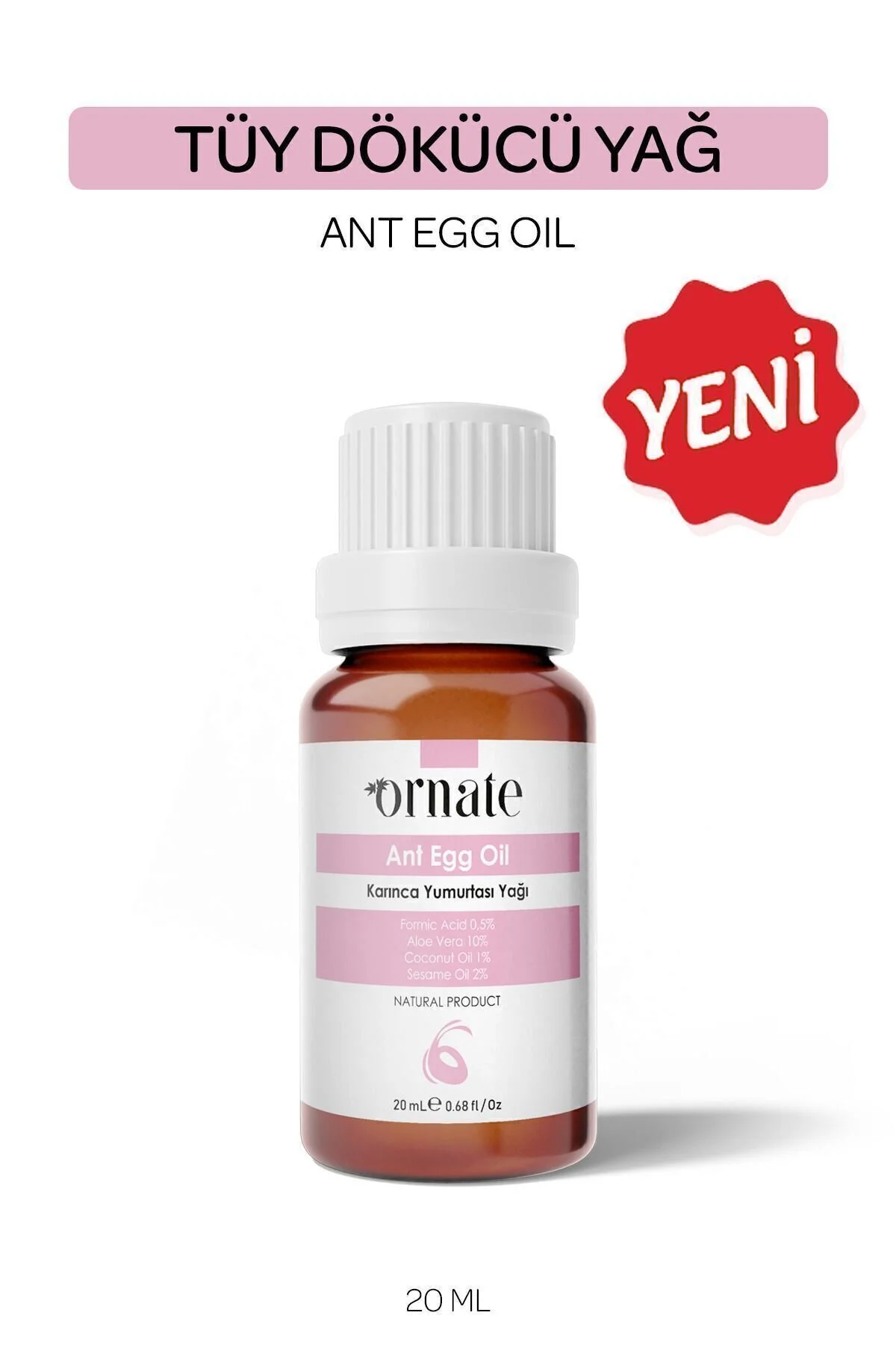 ORNATE Karınca Yumurtası Içeren Bakım Yağı 20 ml Vegan Formic Asit Aloe Vera Kuru Ve Hassas Ciltler" Cilt ve Yüz Bakımı Fiyatı