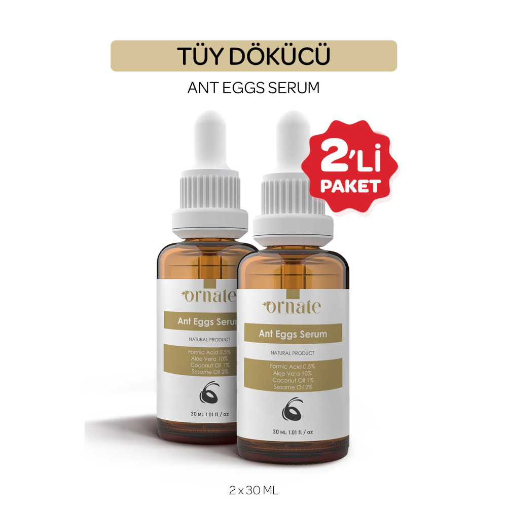 ORNATE Karınca Yumurtası Yağı Tüy Azaltıcı Ve Dökücü Nemlendirici Serum 2li Süper Set 30ml Tüy Dökücüler ve Azaltıcılar Fiyatı