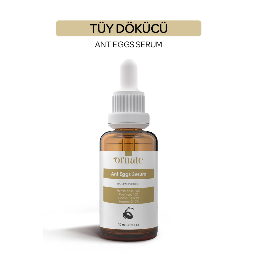 ORNATE Karınca Yumurtası Yağı Tüy Dökücü ve Tüy Azaltıcı Serum 30ml %5 Formic Acid %10 Aloe Vera Tüy Dökücüler ve Azaltıcılar Fiyatı