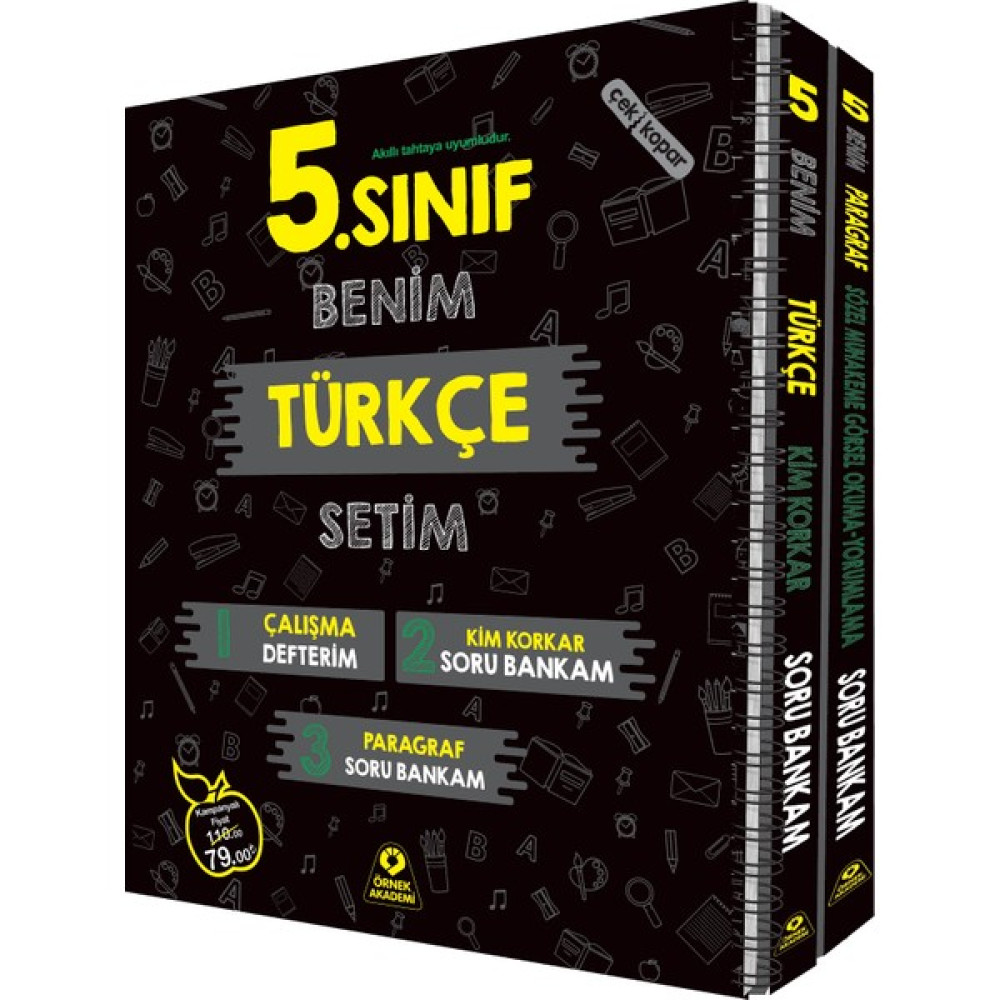 Örnek Akademi Yayınları 5. Sınıf Benim Türkçe Setim - Murat Koşar Türkçe Fiyatı