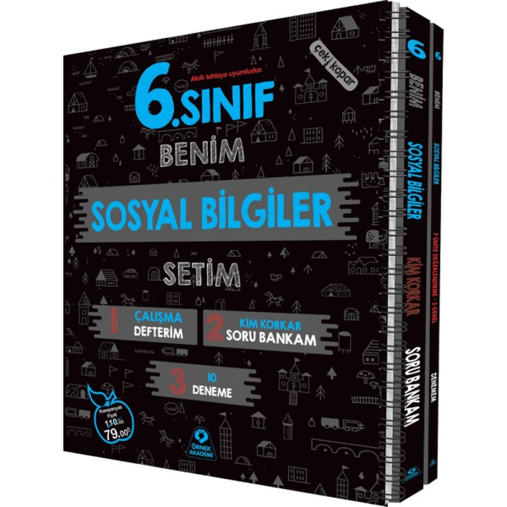 Örnek Akademi Yayınları 6. Sınıf Benim Sosyal Bilgiler Setim - Olcay Göktepe Sosyal Bilgiler Fiyatı