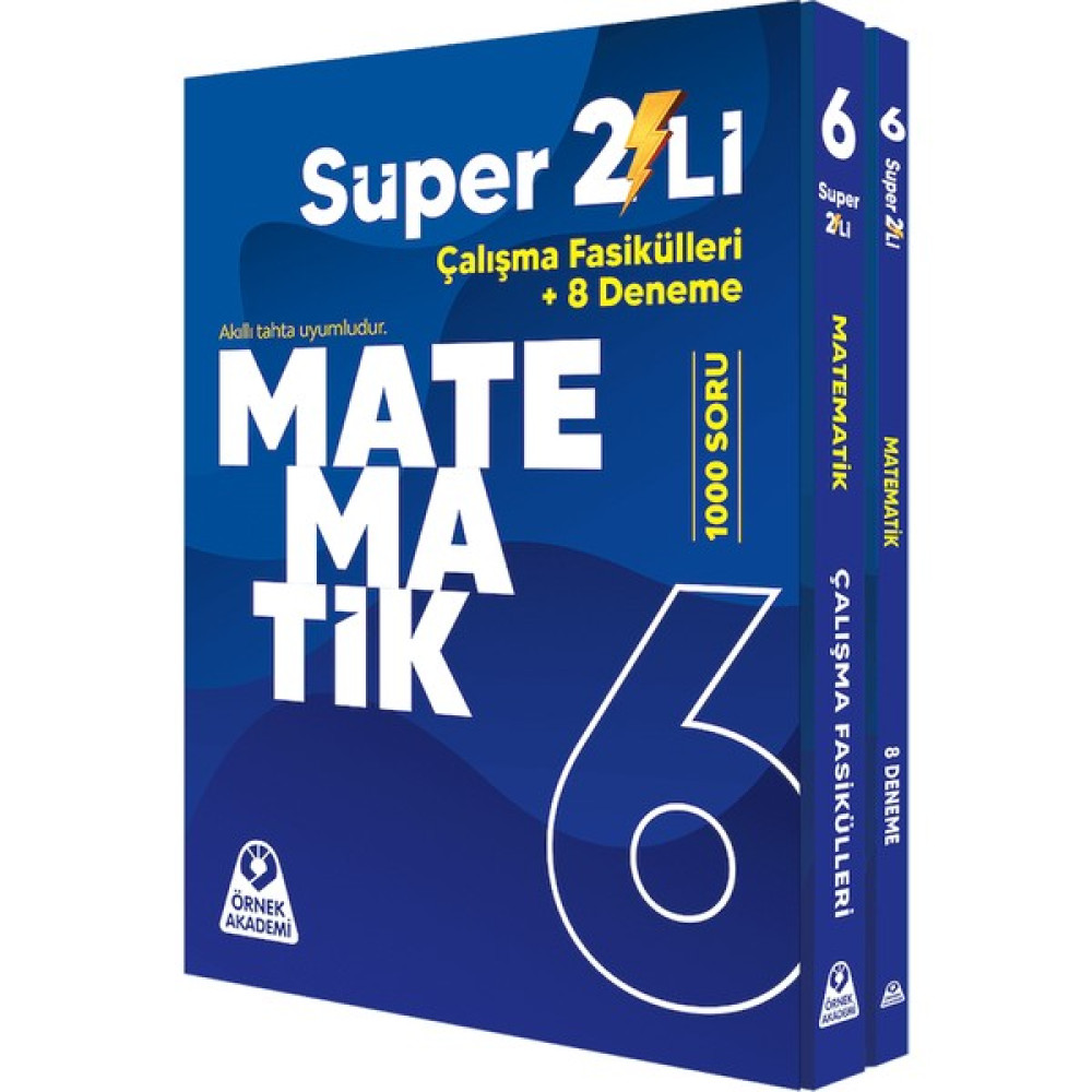 Örnek Akademi Yayınları 6. Sınıf Süper 2'li Matematik Seti Kaynak Kitapları Fiyatı