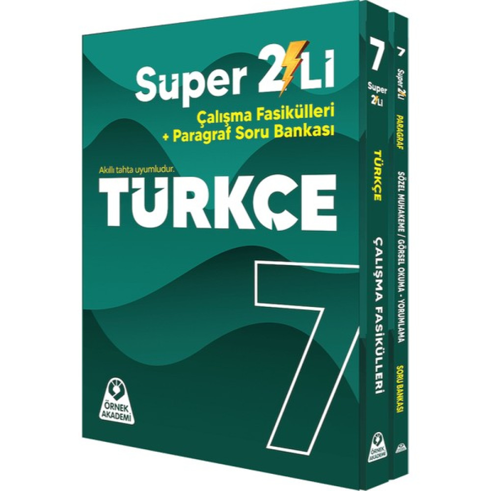 Örnek Akademi Yayınları 7. Sınıf Süper 2'li Türkçe Seti Kaynak Kitapları Fiyatı
