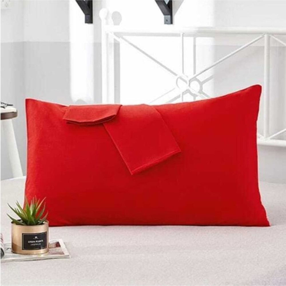 Örnek Çeyiz Akfil %100 Pamuk 120LIK Baza Için Lastikli Çarşaf + Yastık Kılıfı 120 x 200 cm - 120x200 - Kırmızı Çarşaf Fiyatı