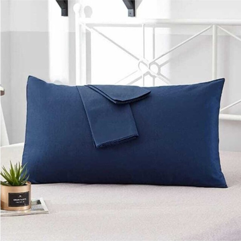 Örnek Çeyiz Akfil %100 Pamuk 120LIK Baza Için Lastikli Çarşaf + Yastık Kılıfı 120 x 200 cm - 120x200 - Lacivert Çarşaf Fiyatı