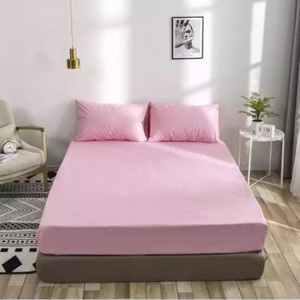 Örnek Çeyiz Akfil %100 Pamuk Tek Kişilik Lastikli Çarşaf + Yastık Kılıfı 90 x 200 cm - 90x200 - Pembe Çarşaf Fiyatı