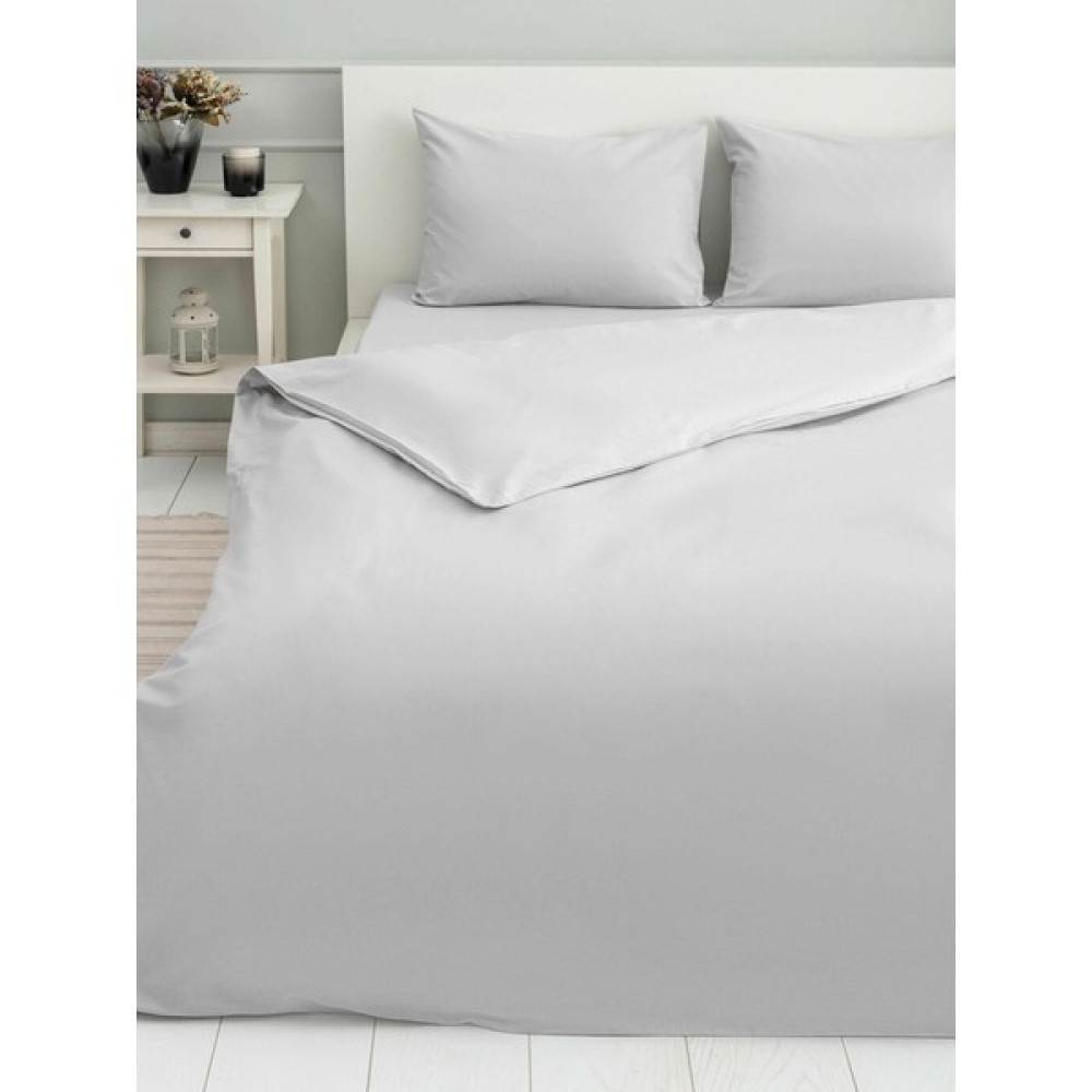 Örnek Yorgan Düz Renk Akfil 64 Tel Nevresim Takımı - 200 x 220 cm - Açık Gri Nevresim Takımı Fiyatı
