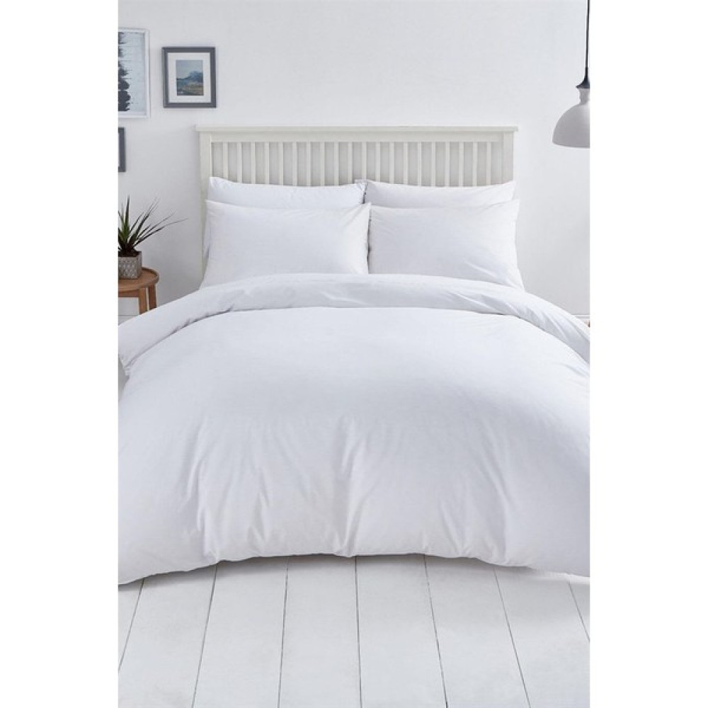 Örnek Yorgan Düz Renk Akfil 64 Tel Nevresim Takımı - 200 x 220 cm - Beyaz Nevresim Takımı Fiyatı