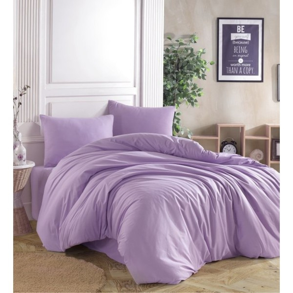 Örnek Yorgan Düz Renk Akfil 64 Tel Nevresim Takımı - 200 x 220 cm - Lila Nevresim Takımı Fiyatı