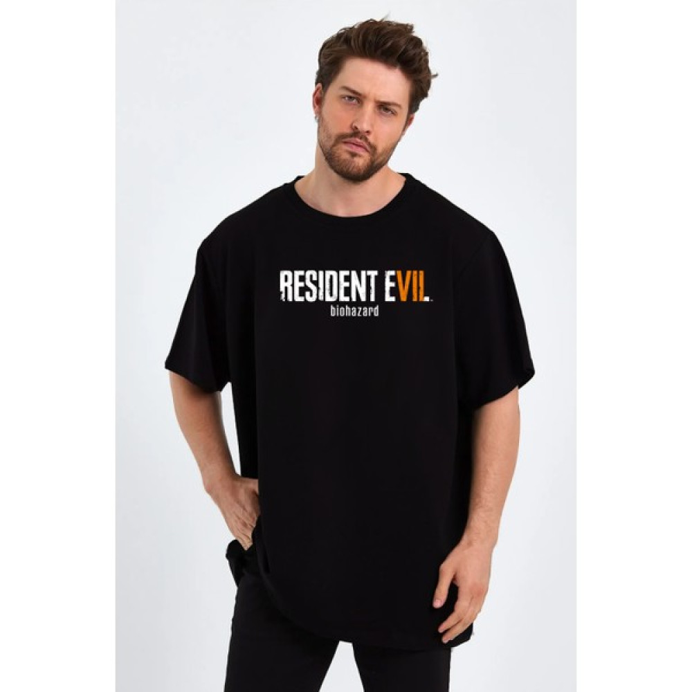 Ors Trend Resident Evil 7 Baskılı Sıfır Yaka Oversize Tişört Erkek T-shirt Fiyatı
