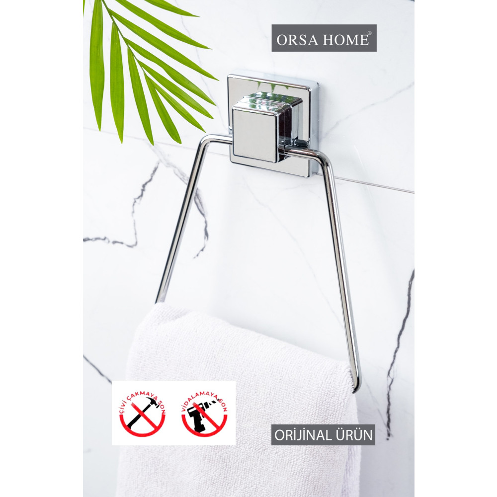 ORSA HOME Kare Yapışkanlı Üçgen Havluluk Krom Ev & Dekorasyon Aksesuarları Fiyatı