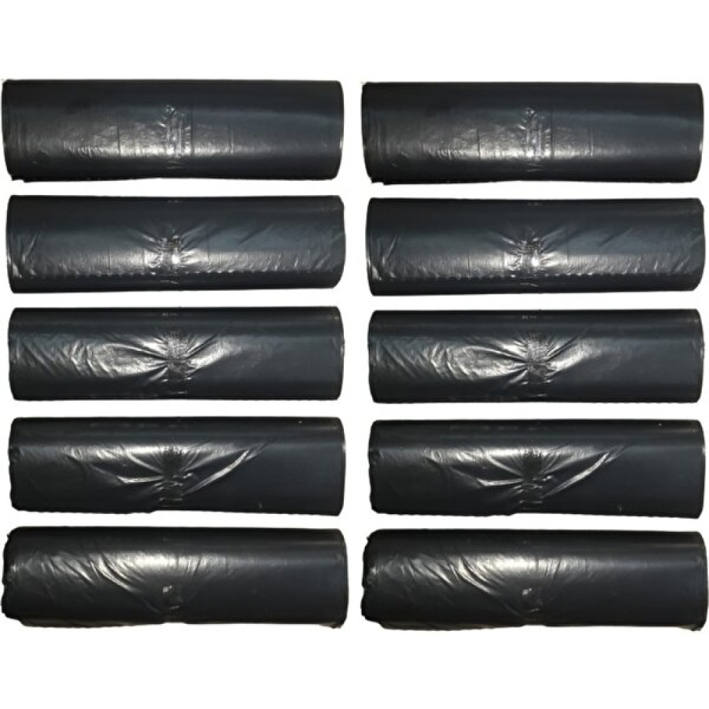 Orta Boy Çöp Torbası 55X60 cm 20 Li Rulo x 10 Paket = 200 Adet Siyah Çöp Poşetleri Fiyatı