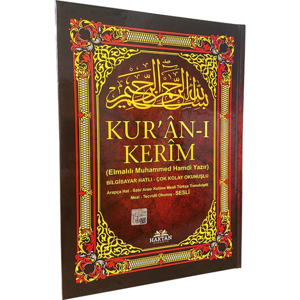 Orta Boy Kuranı Kerim Türkçe Okunuşlu Tecvidli Mealli ve Kelime Mealli Siyah Din Kitapları Fiyatı