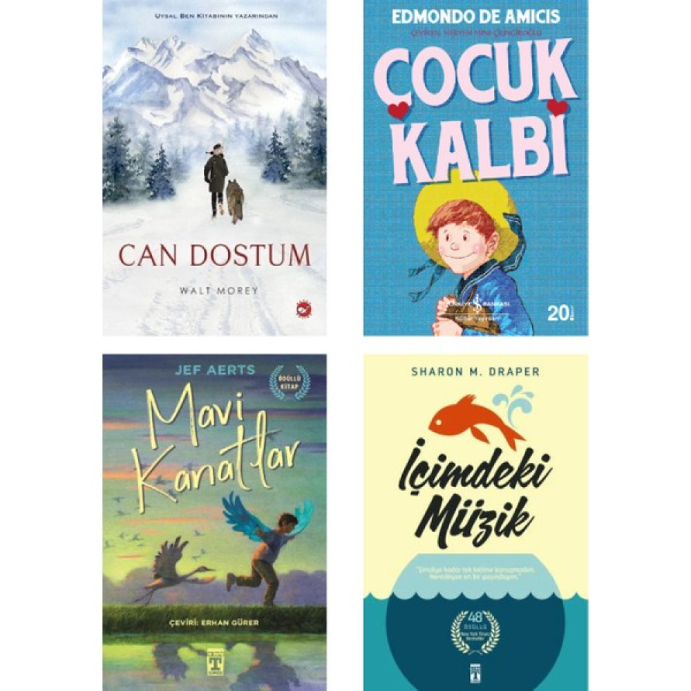Ortaokul Çocuk Romanları 4 Kitaplık Seti Can Dostum Çocuk Kalbi Mavi Kanatlar Içimdeki Müzik - Jef Aerts Çocuk Roman Fiyatı
