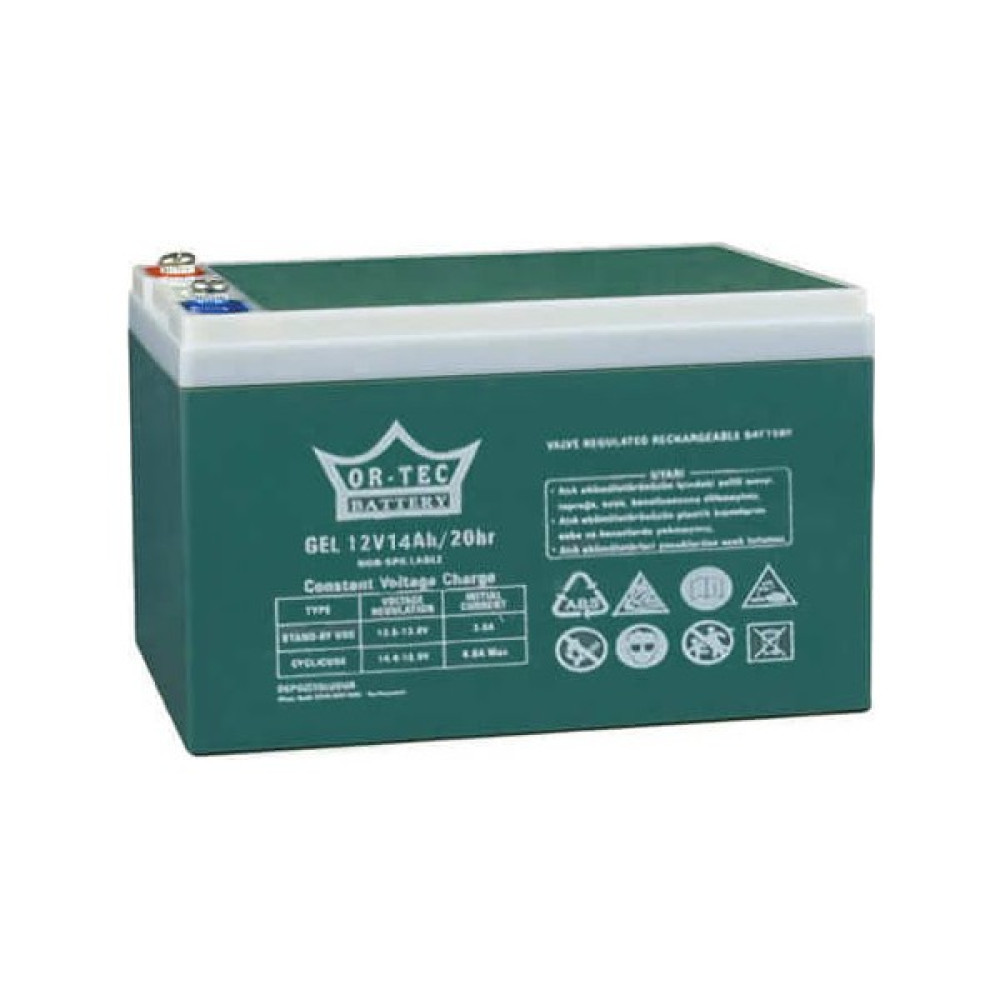 Ortec 12V 14AH Elektrikli Bisiklet Jel Akü Akü Fiyatı
