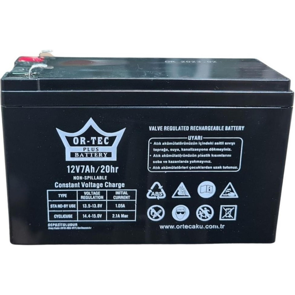 Ortec Akü 12 V 7 Ah Siyah Kuru Akü Diğer Fiyatı