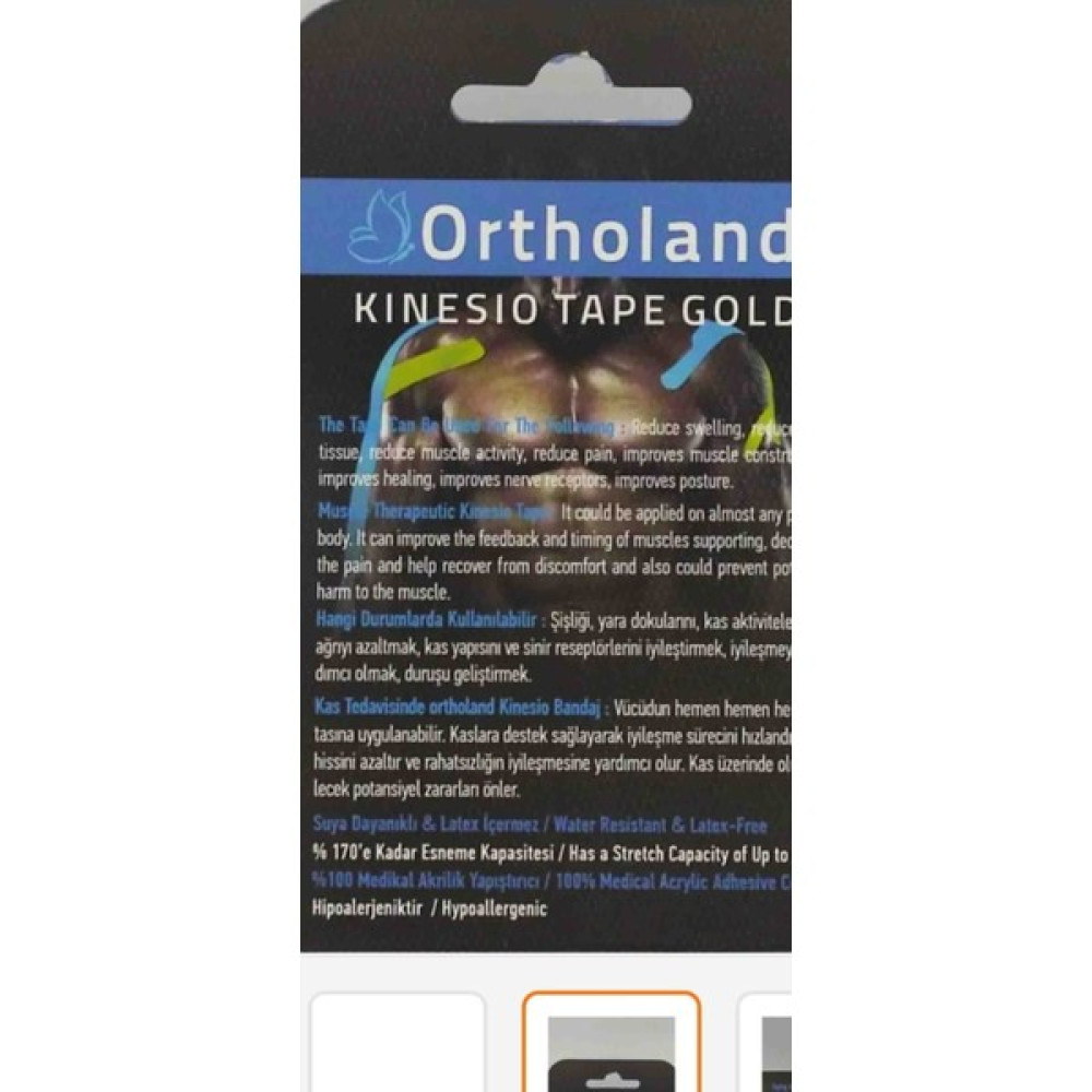 Ortholand Kinezio Sporcu Bandı 1 Adet Diğer Spor Ürünleri Fiyatı