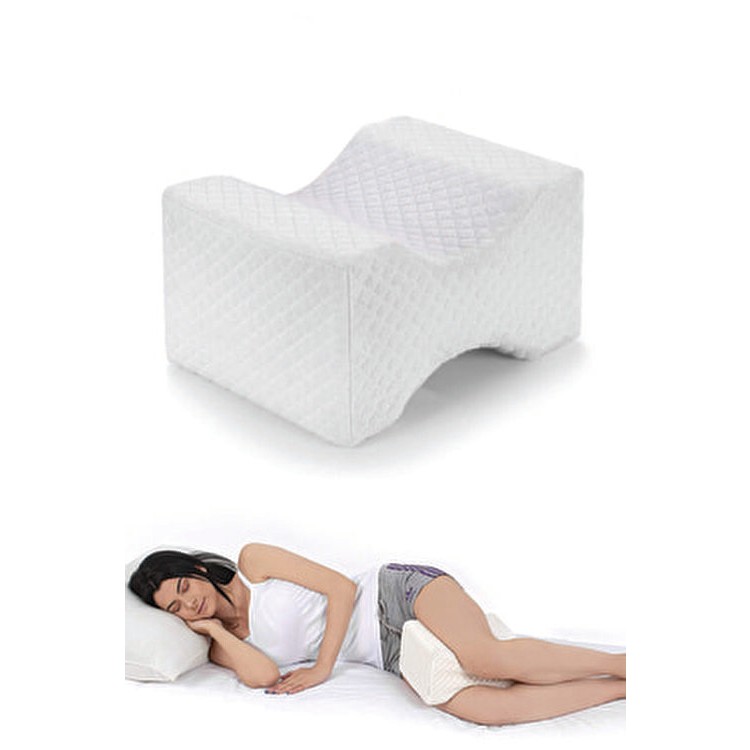Ortopedik Diz Yastığı Viskoelastik Delikli Sünger - 28 x 28 cm - Beyaz Diğer Fiyatı