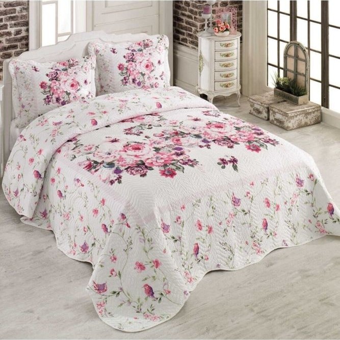 Örtüm Birdy Çift Kişilik Kapitone Yatak Örtüsü - 250 x 260 cm - Renkli Yatak Örtüsü Fiyatı