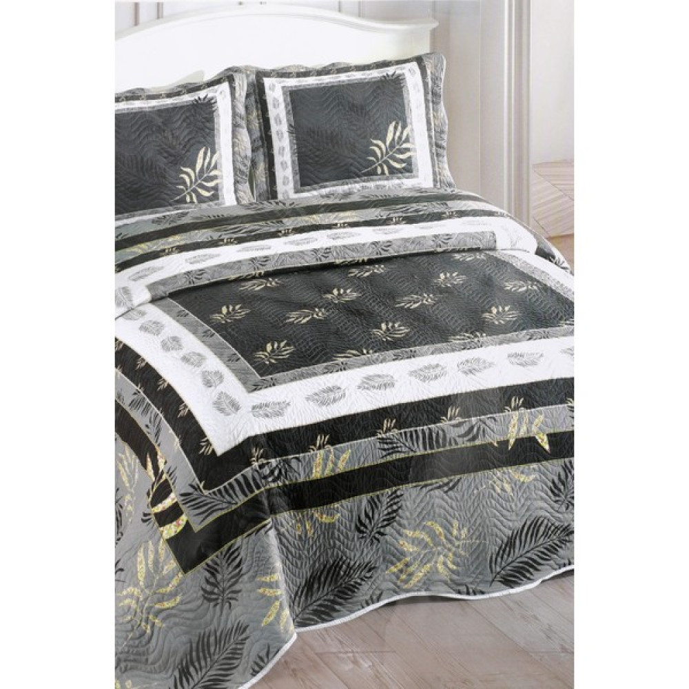 Örtüm Camelia Çift Kişilik Kapitone Yatak Örtüsü Takımı - Gri - Renkli - 250 x 260 cm Yatak Örtüsü Fiyatı