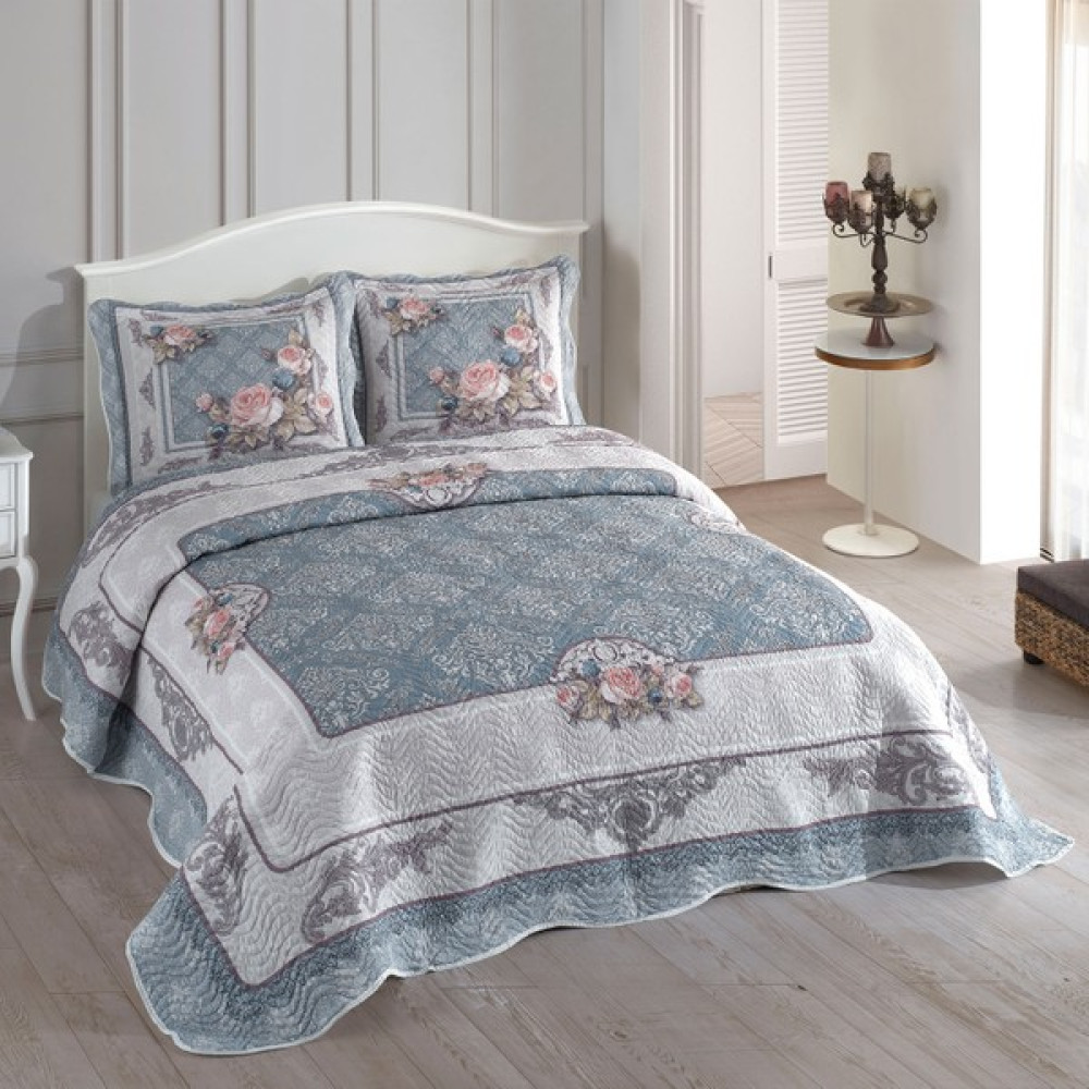 Örtüm Marie Çift Kişilik Kapitone Yatak Örtüsü - Renkli - 250 x 260 cm Yatak Örtüsü Fiyatı