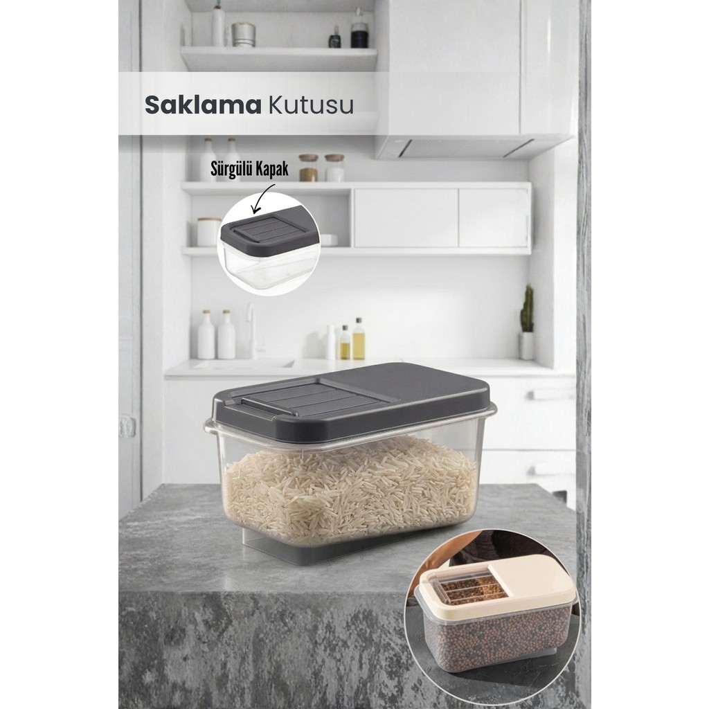 Orvila Çok Amaçlı Saklama Kabı 7.5lt Multibox- Erzak Bakliyat Deterjanlık Saklama Kutusu - Çok Renkli Eşya Saklama / Düzenleme Fiyatı