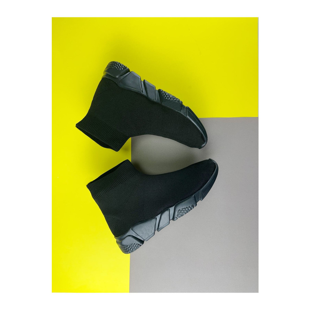 Orvimo Siyah - Unisex Triko Ayakkabı Streç Çorap Sneaker Günlük Spor Ayakkabı 36 Beden Spor Ayakkabı Fiyatı